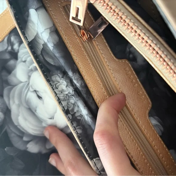 Ted Baker Gold and Blush Top-Handle Satchel - Picture 7 of 10